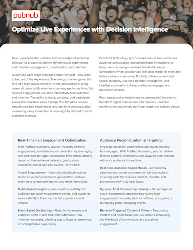 PubNub for Optimizing Live Experiences