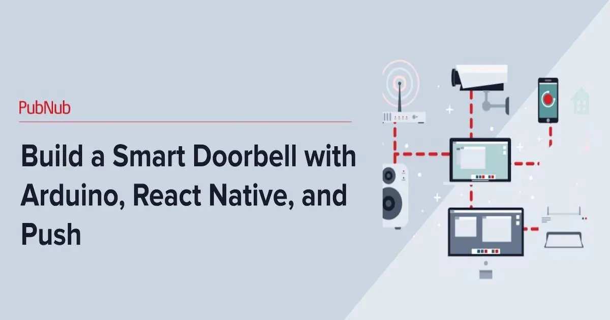 Smart Doorbell with Arduino React Native Push Circuit Diagram