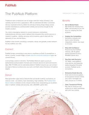 PubNub Platform Product Sheet