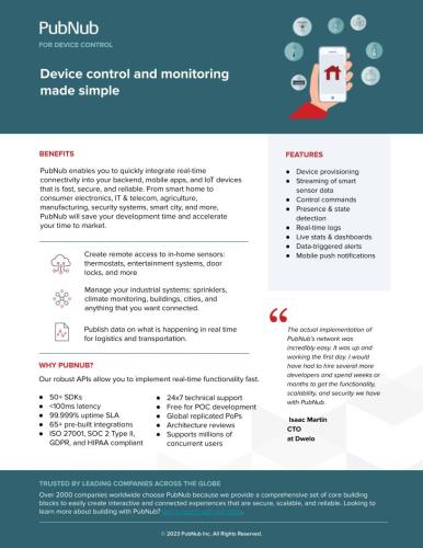 PubNub for Device Control