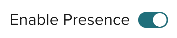Portal Configuration: Presence Enable Portal Configuration: Presence Enable